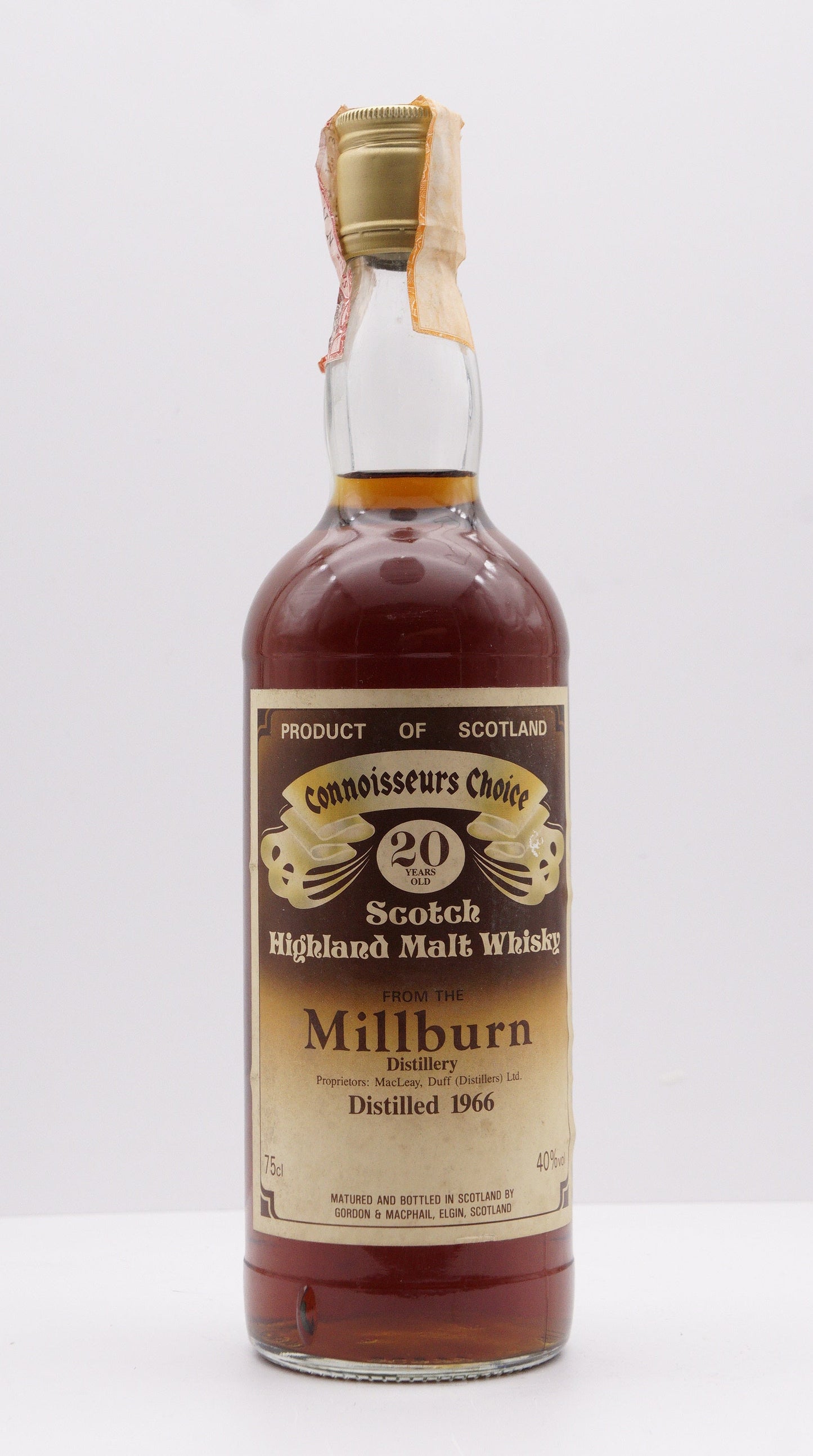 MILLBURN - SINGLE MALT - IB - GORDON & MACPHAIL (G&M) "CONNOISSEURS CHOICE" 1966