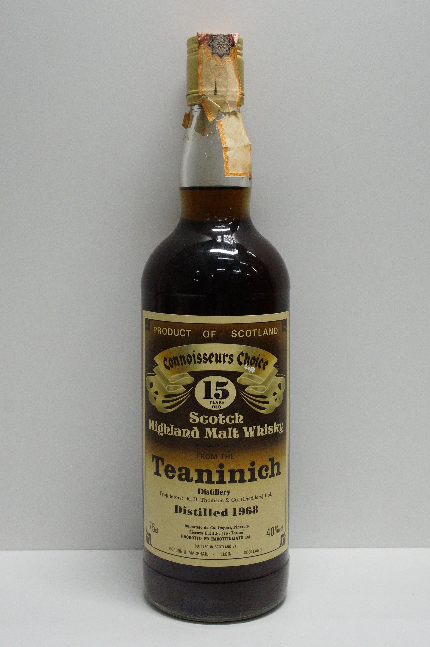 TEANINICH - SINGLE MALT - IB - GORDON & MACPHAIL (G&M) "CONNOISSEURS CHOICE" 1968