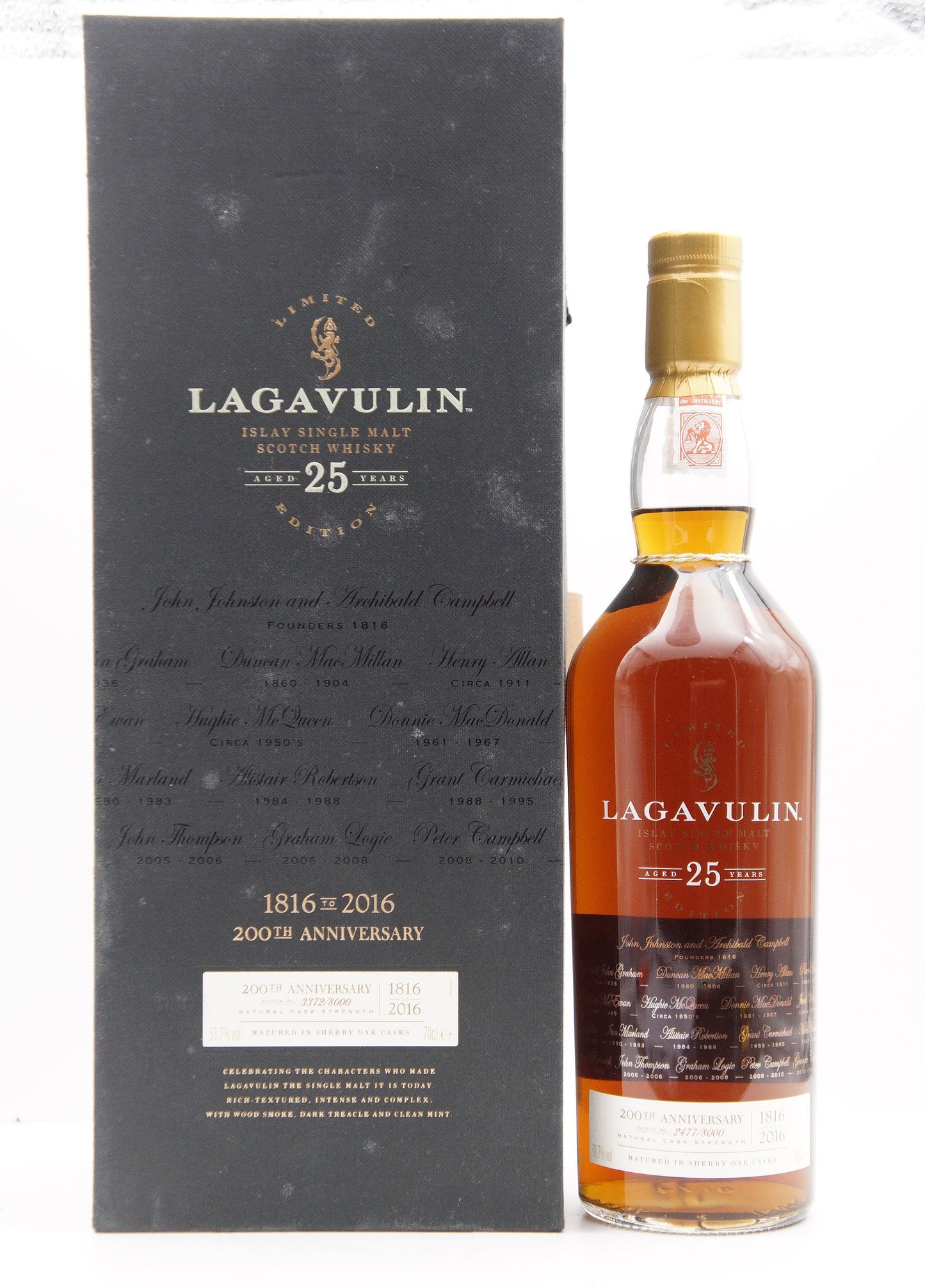 LAGAVULIN - SINGLE MALT - OB "BICENTENARY" RELEASED IN 2016