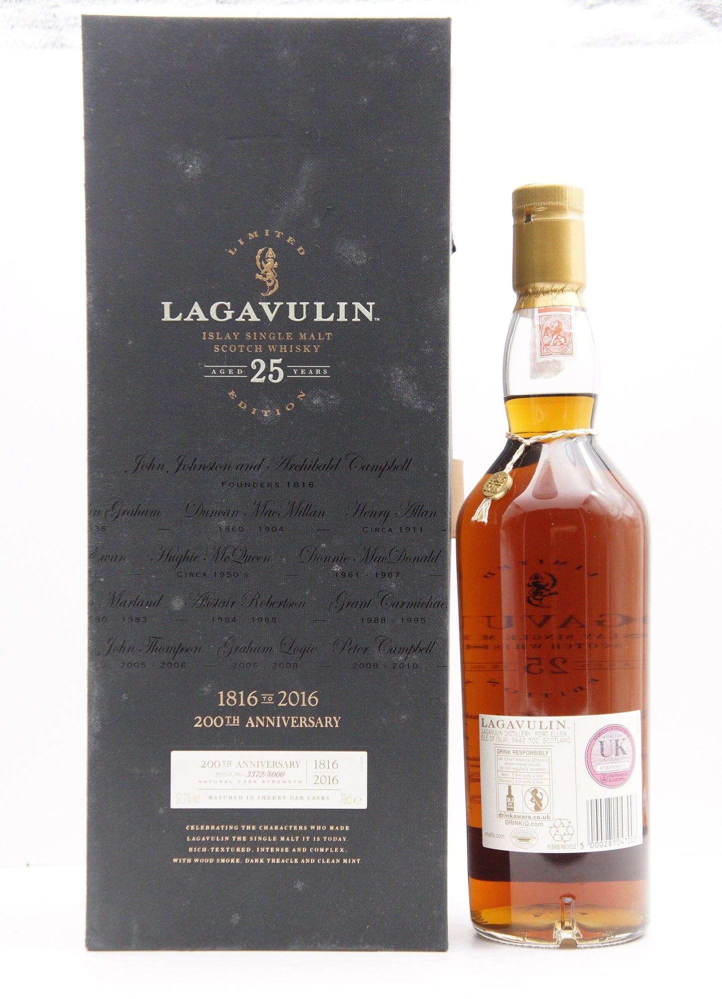 LAGAVULIN - SINGLE MALT - OB "BICENTENARY" RELEASED IN 2016
