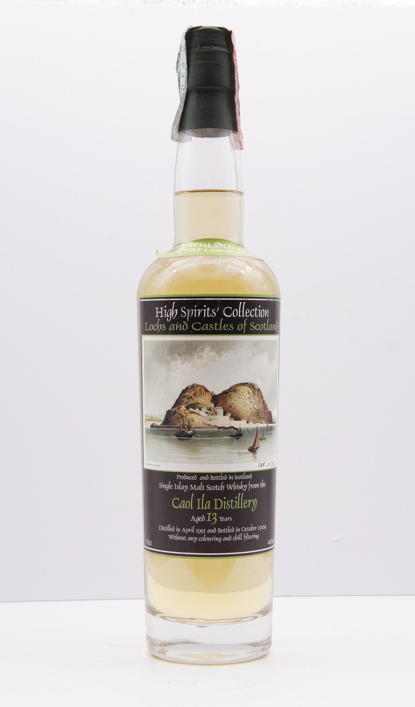 CAOL ILA - SINGLE MALT - IB - HIGH SPIRITS COLLECTION "LOCHS & CASTLES OF SCOTLAND NO. 1" CASK #5113