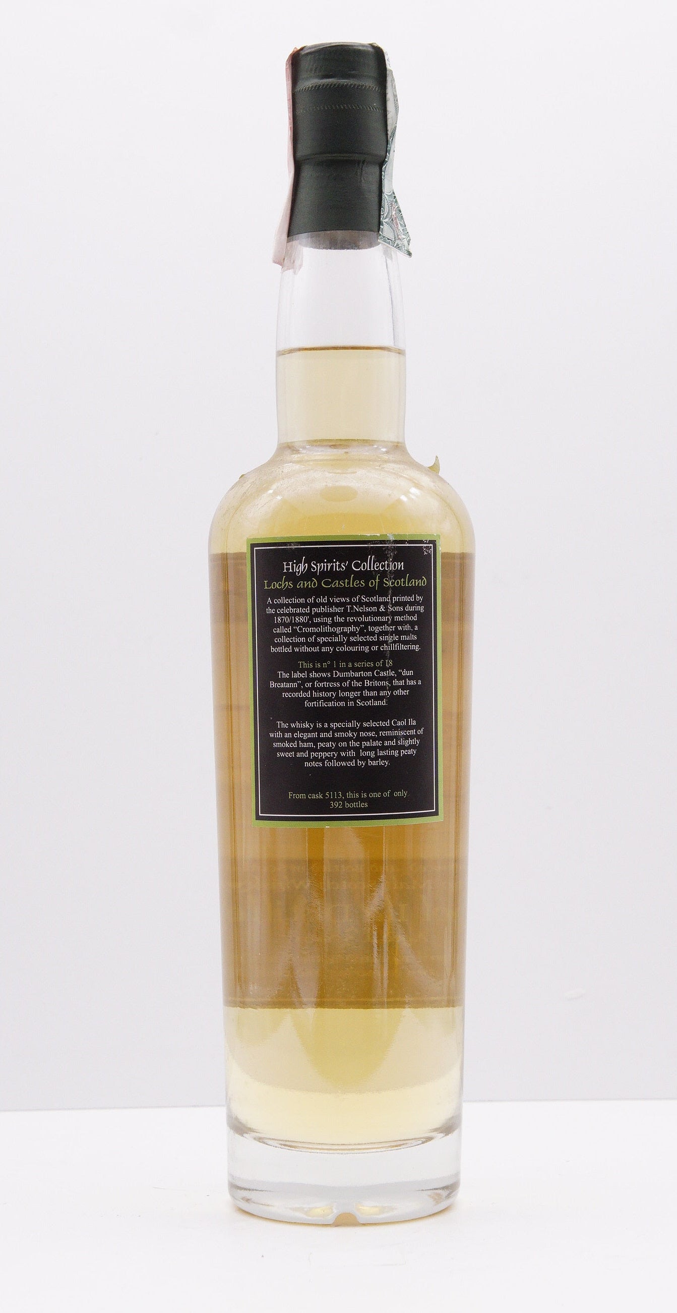 CAOL ILA - SINGLE MALT - IB - HIGH SPIRITS COLLECTION "LOCHS & CASTLES OF SCOTLAND NO. 1" CASK #5113