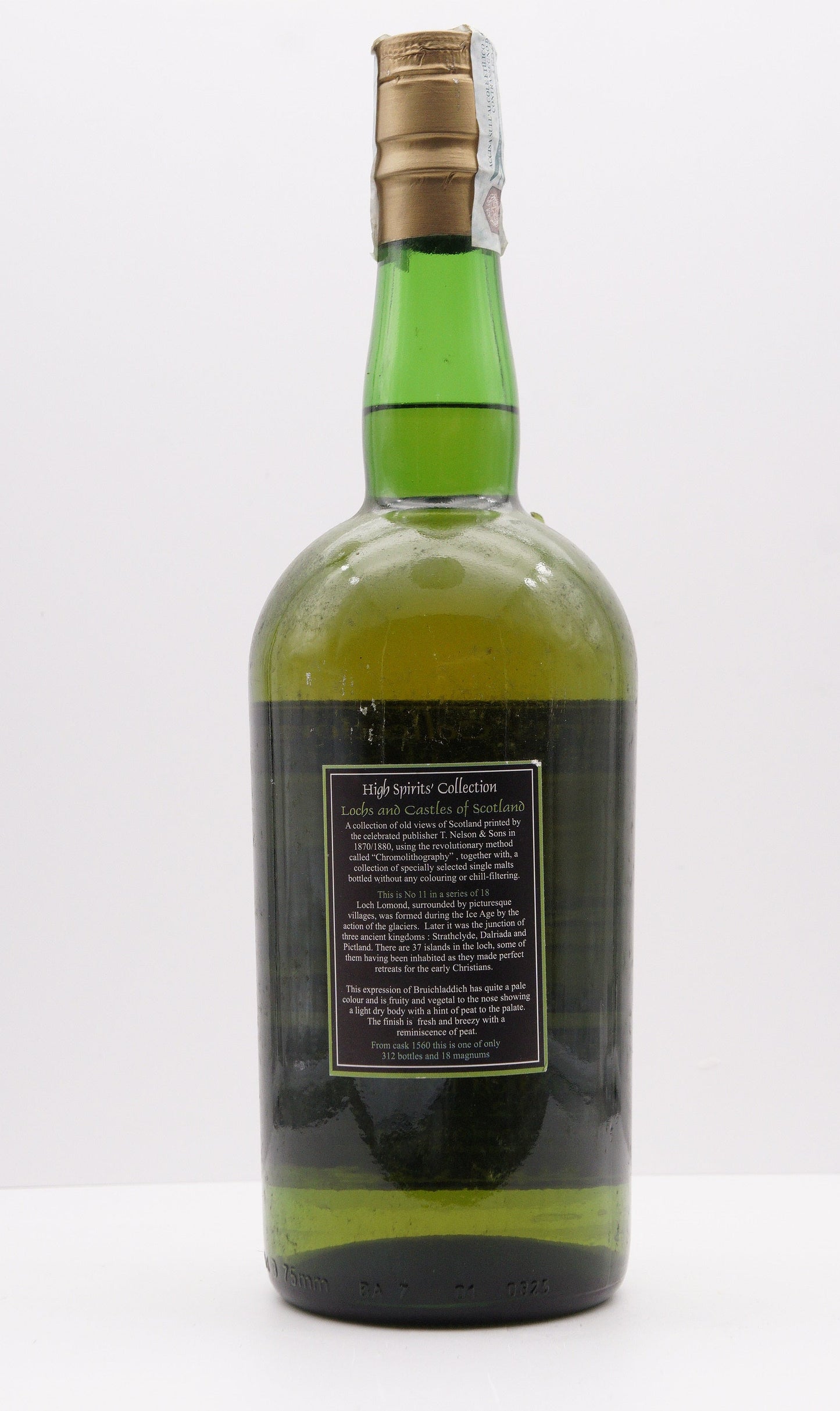 BRUICHLADDICH - SINGLE MALT - IB - HIGH SPIRITS COLLECTION "LOCHS AND CASTLES OF SCOTLAND NO.11" CASK #1560 MAGNUM