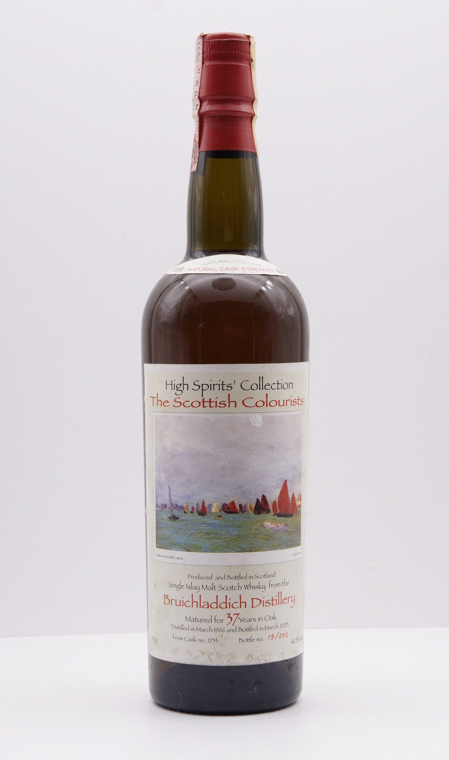 BRUICHLADDICH - SINGLE MALT - IB - HIGH SPIRITS COLLECTION "THE SCOTTISH COLOURISTS" CASK #1233
