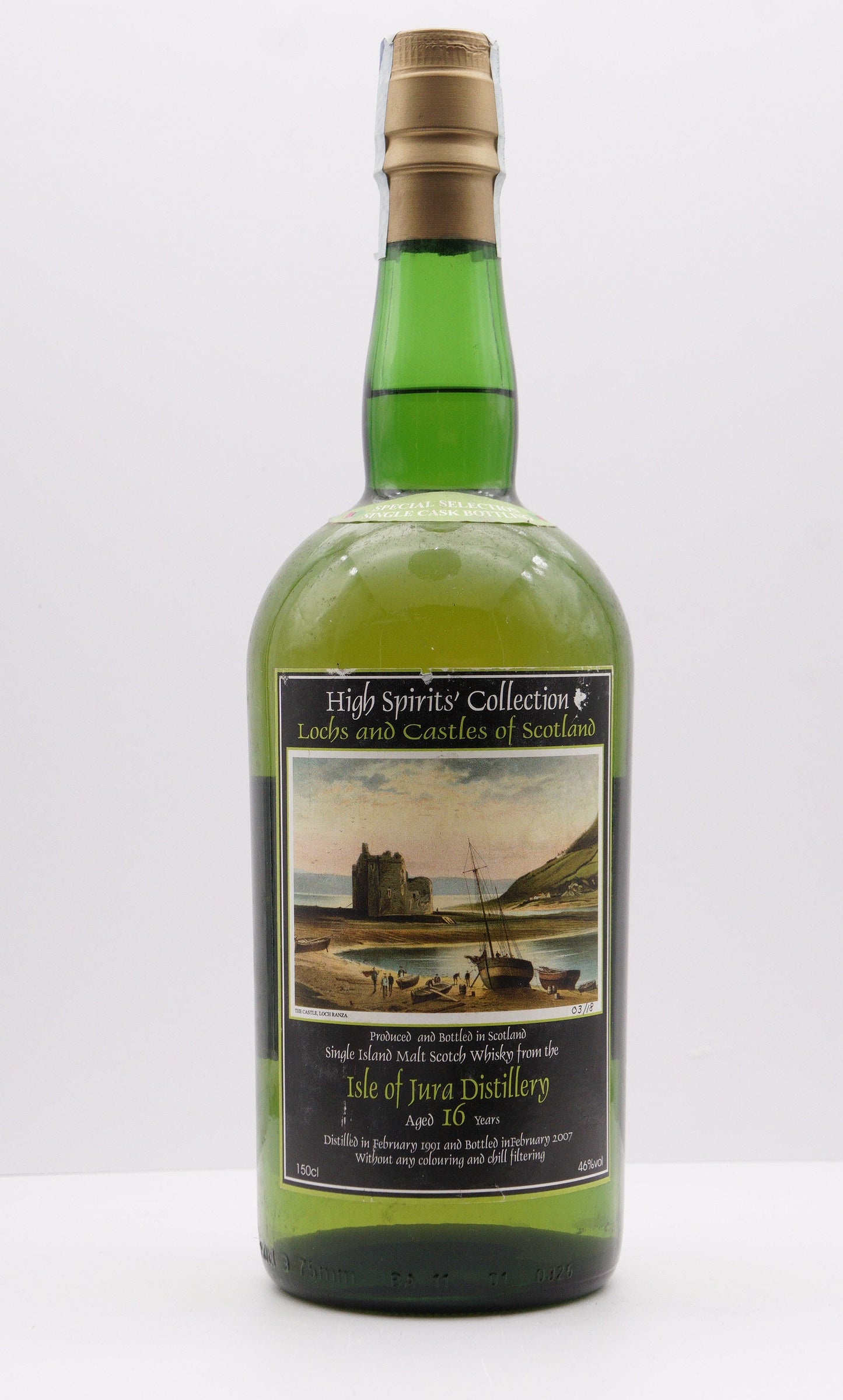 JURA - SINGLE MALT - IB - HIGH SPIRITS COLLECTION "LOCHS AND CASTLES OF SCOTLAND NO. 16" CASK #705 MAGNUM