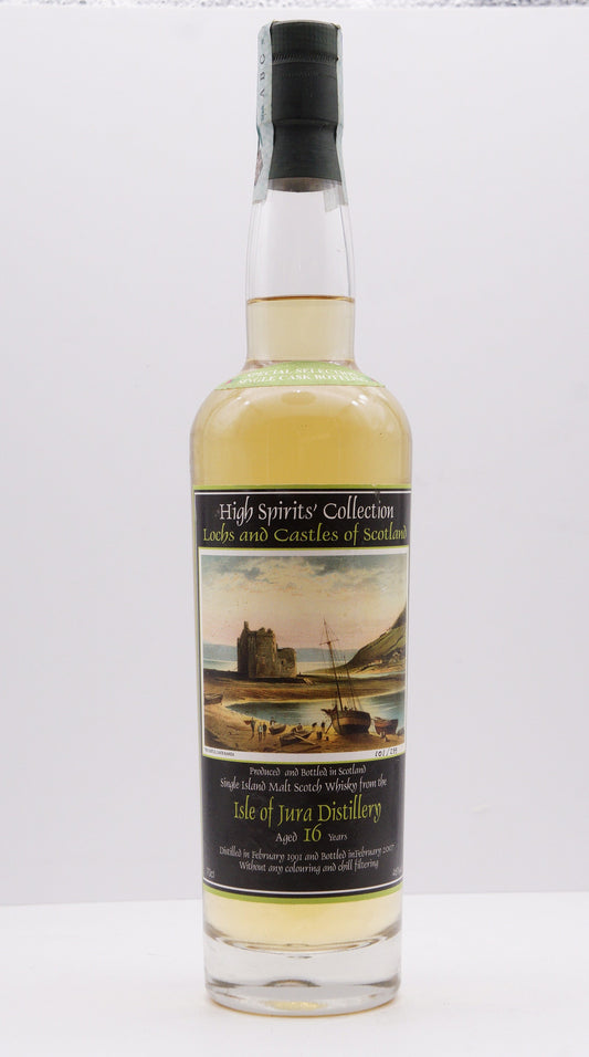 JURA - SINGLE MALT - IB - HIGH SPIRITS COLLECTION "LOCHS AND CASTLES OF SCOTLAND NO. 16" CASK #705