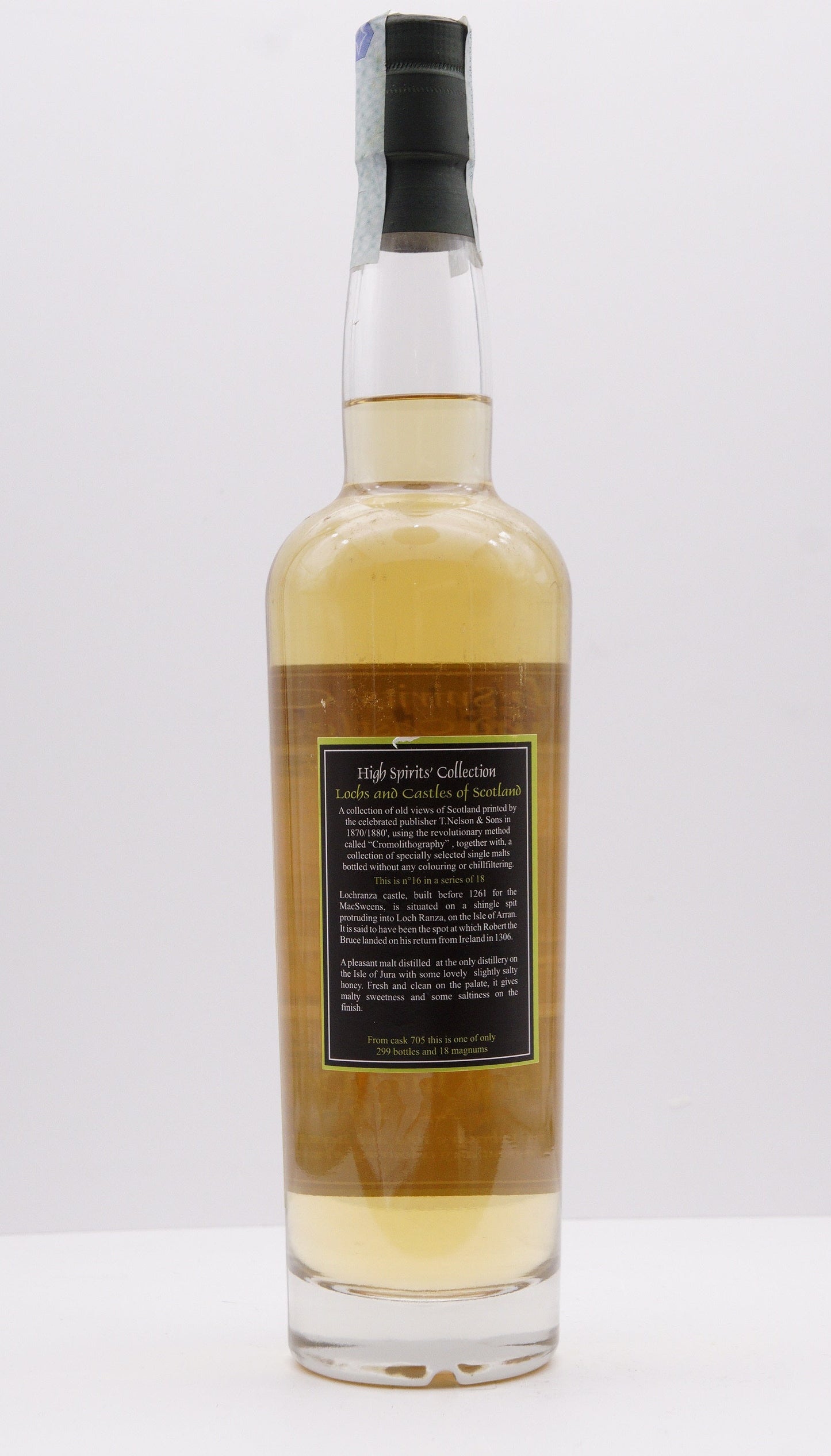 JURA - SINGLE MALT - IB - HIGH SPIRITS COLLECTION "LOCHS AND CASTLES OF SCOTLAND NO. 16" CASK #705