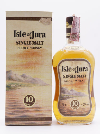JURA - SINGLE MALT - OB - 1980S 10YO LONGITUDINAL LABEL (ISLAND MAP LOGO)
