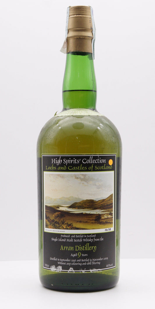 ARRAN - SINGLE MALT - IB - HIGH SPIRITS COLLECTION "LOCHS AND CASTLES OF SCOTLAND No. 13" CASK #1425 MAGNUM