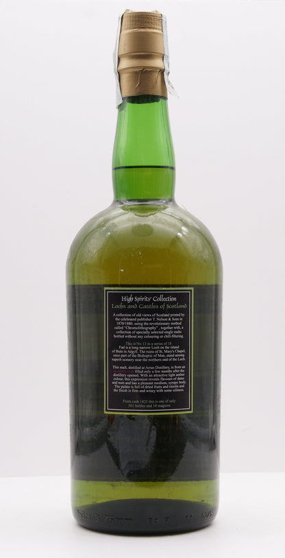 ARRAN - SINGLE MALT - IB - HIGH SPIRITS COLLECTION "LOCHS AND CASTLES OF SCOTLAND No. 13" CASK #1425 MAGNUM