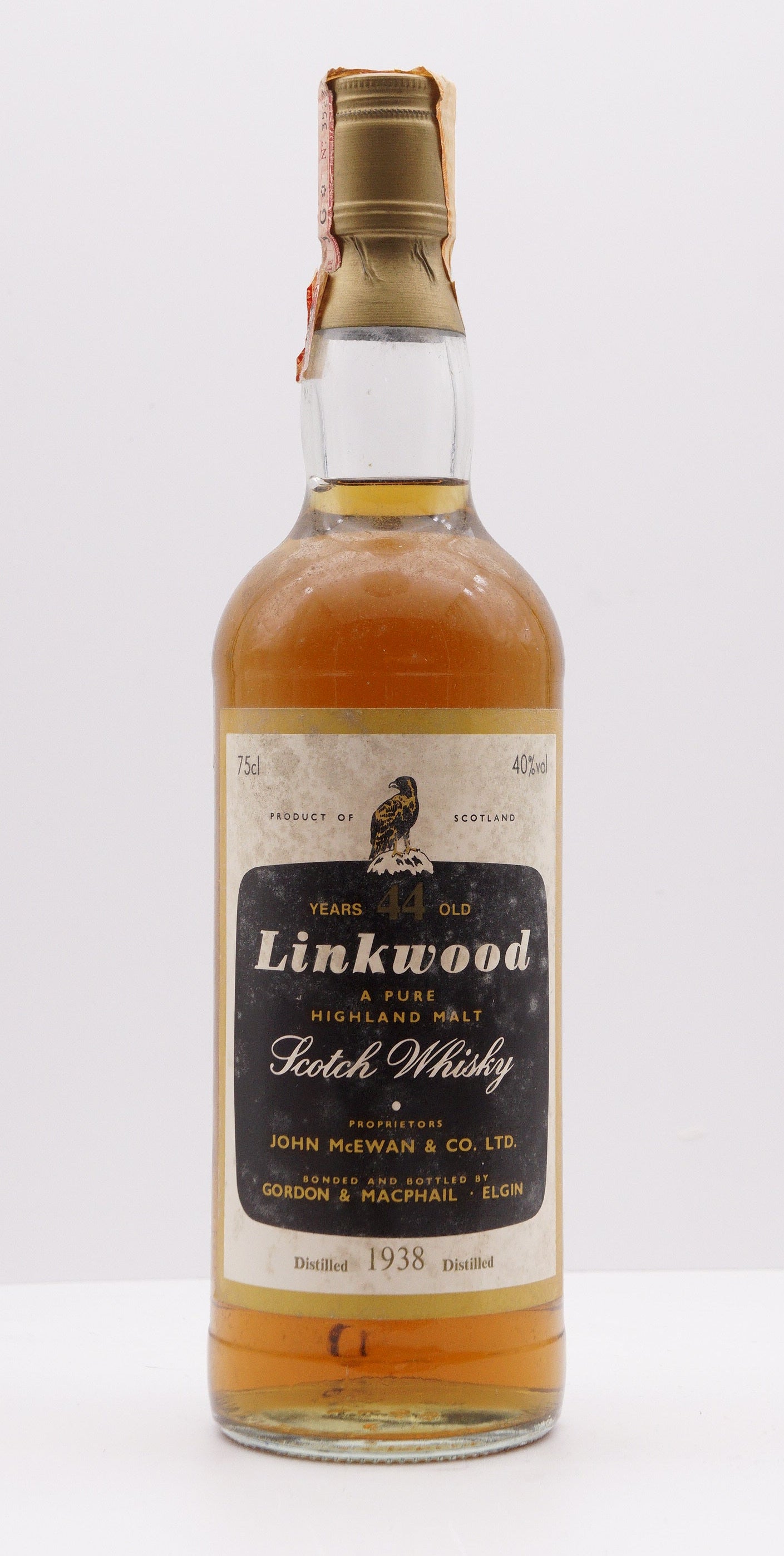 LINKWOOD - SINGLE MALT - IB - GORDON & MACPHAIL (G&M) LICENSED BOTTLING "A PURE HIGHLAND MALT"