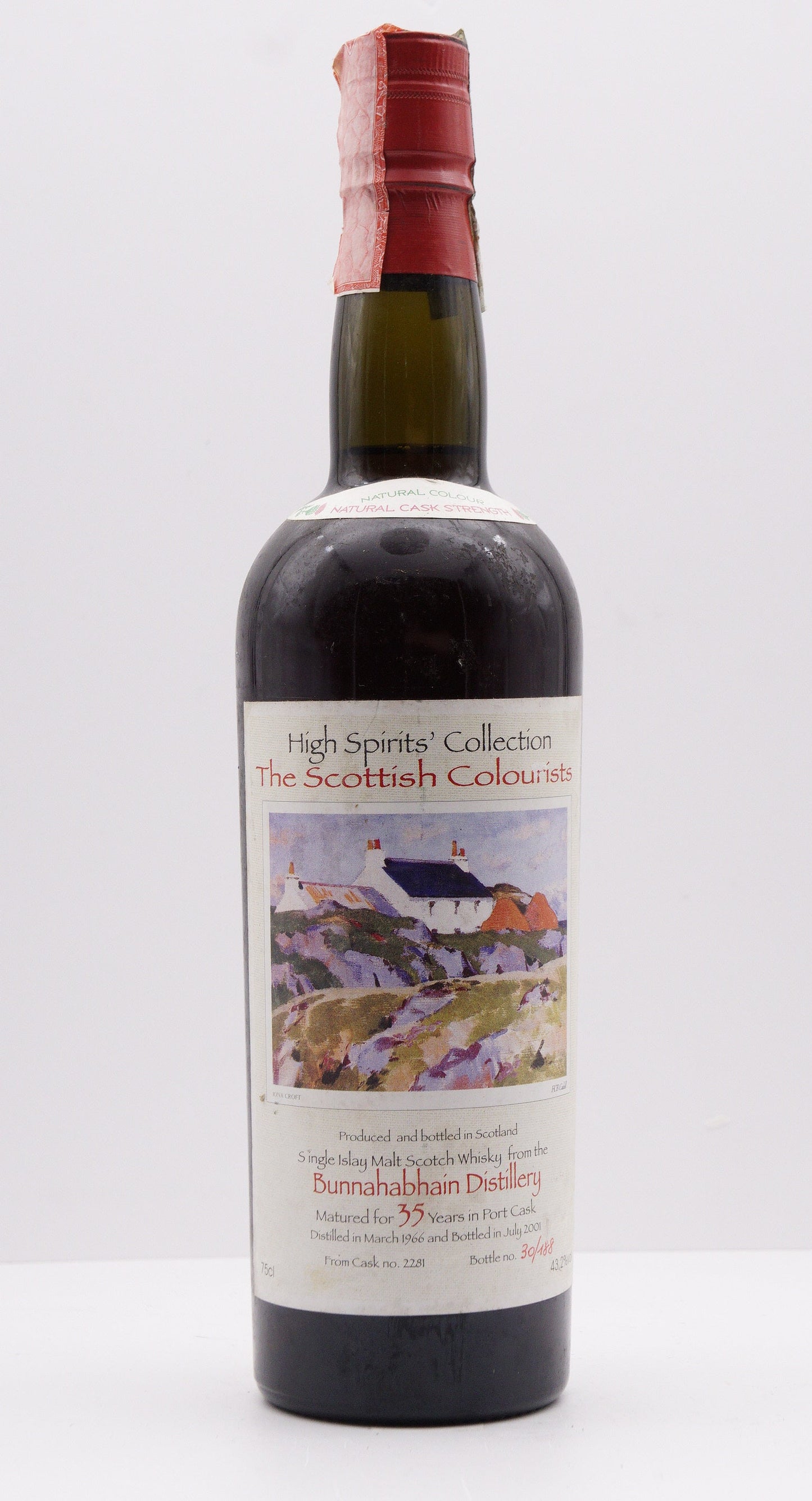 BUNNAHABHAIN - SINGLE MALT - IB - HIGH SPIRITS COLLECTION "THE SCOTTISH COLOURISTS" PORT CASK #2281