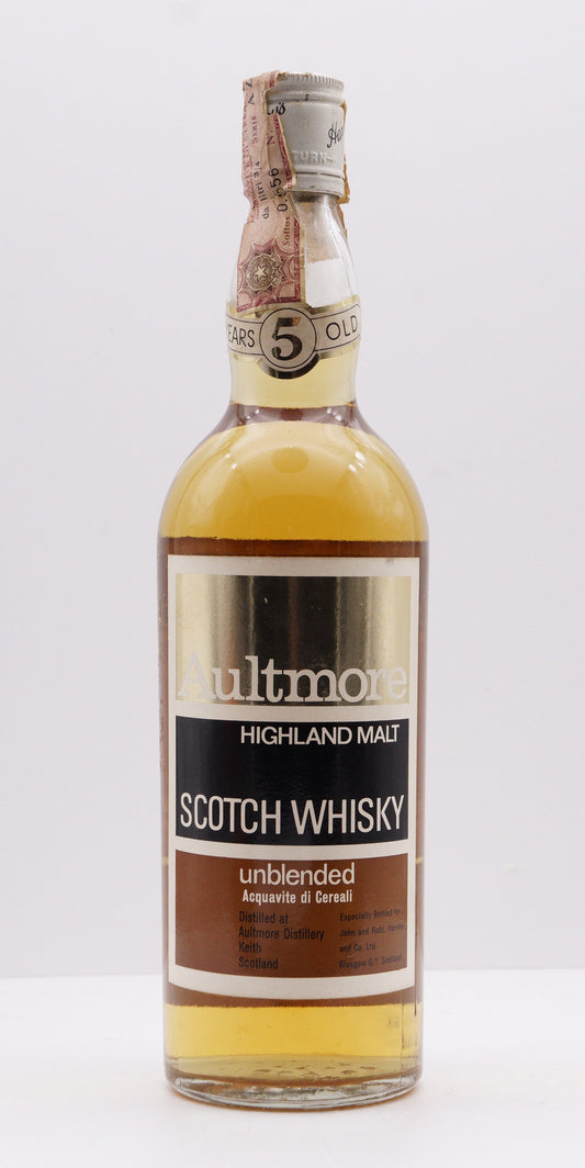 AULTMORE - SINGLE MALT - OB - "GOLD-BLACK-BROWN LABEL"