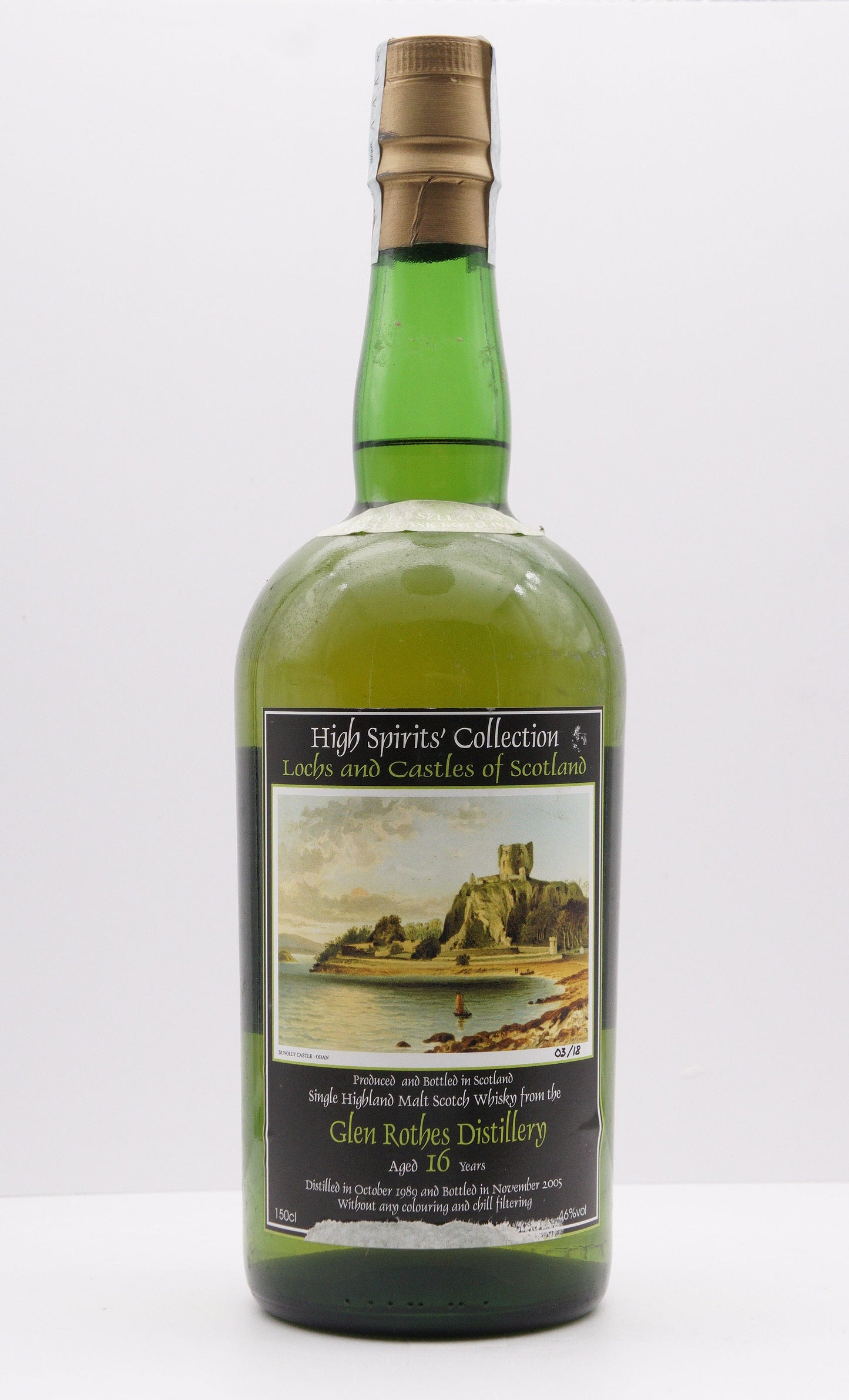 GLENROTHES - SINGLE MALT - IB - HIGH SPIRITS COLLECTION "LOCHS & CASTLES OF SCOTLAND NO. 12" CASK #18144 MAGNUM