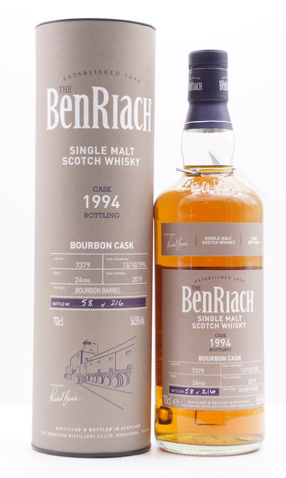 BENRIACH - SINGLE MALT - OB - SINGLE CASK BATCH 16 (2019) BOURBON CASK #7379