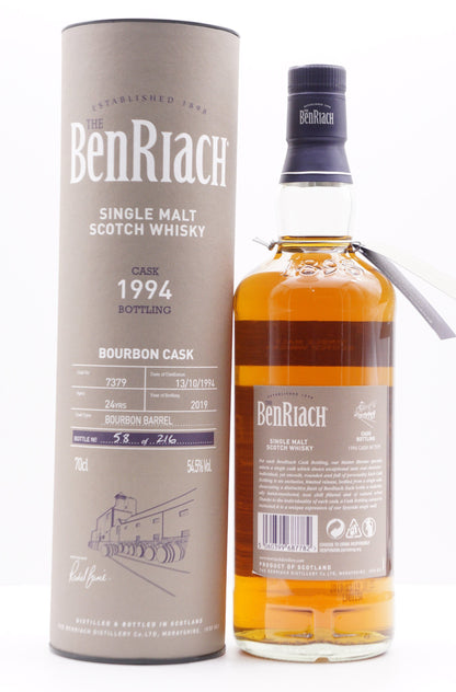 BENRIACH - SINGLE MALT - OB - SINGLE CASK BATCH 16 (2019) BOURBON CASK #7379