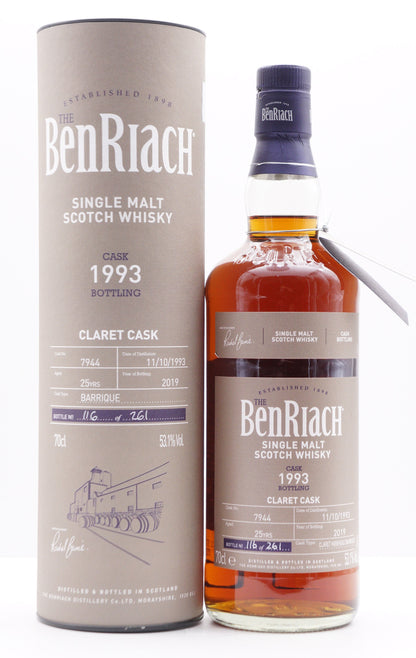 BENRIACH - SINGLE MALT - OB - SINGLE CASK BATCH 16 (2019) CLARET BARRIQUE #7944