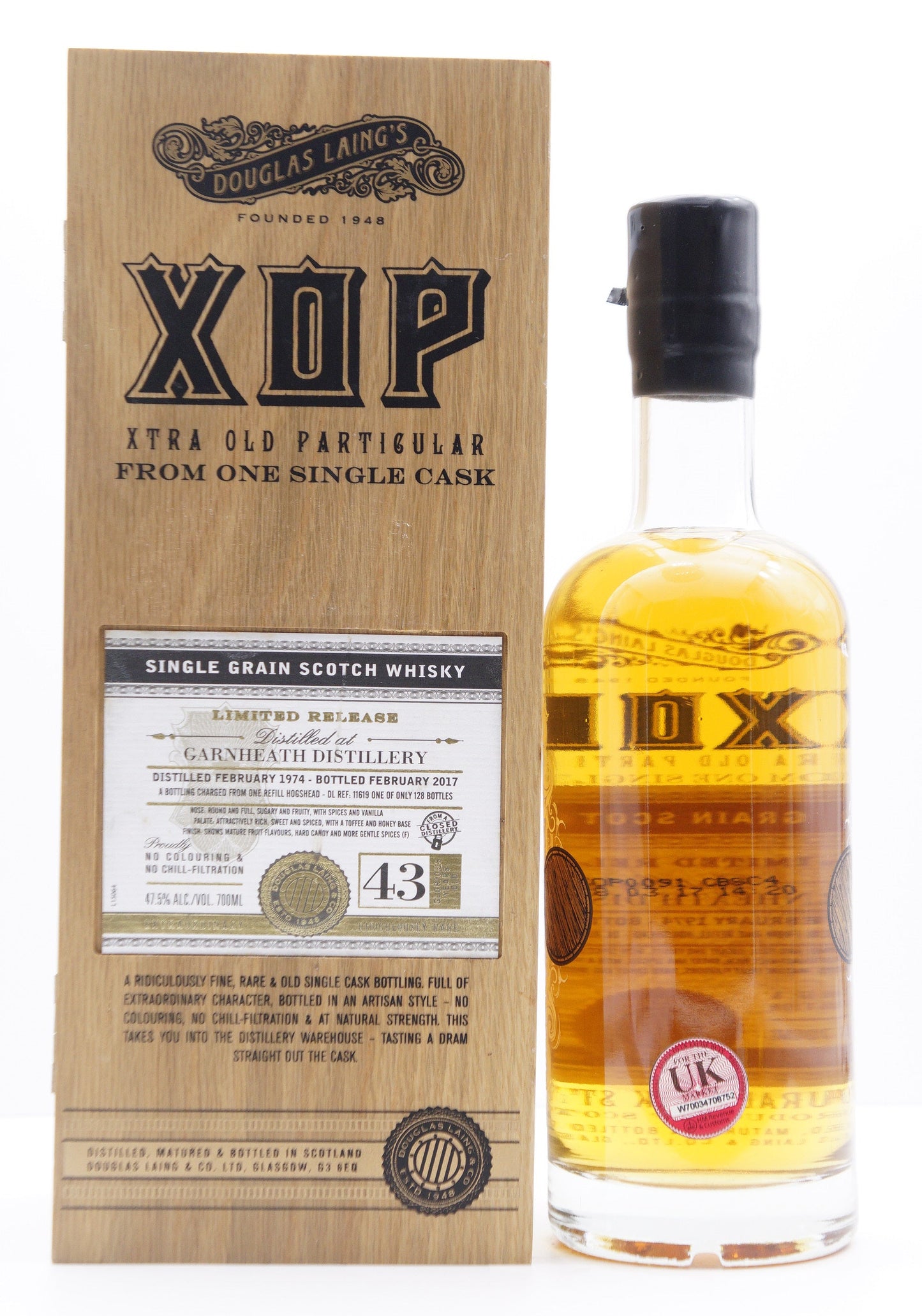 GARNHEATH - SINGLE GRAIN - IB - "DOUGLAS LAING" X.O.P. SERIES" CASK #16119