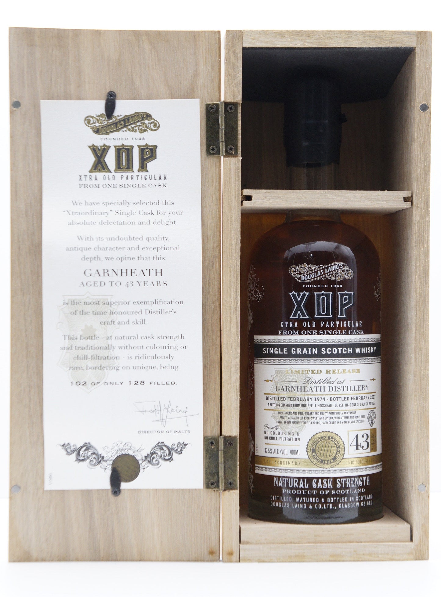 GARNHEATH - SINGLE GRAIN - IB - "DOUGLAS LAING" X.O.P. SERIES" CASK #16119