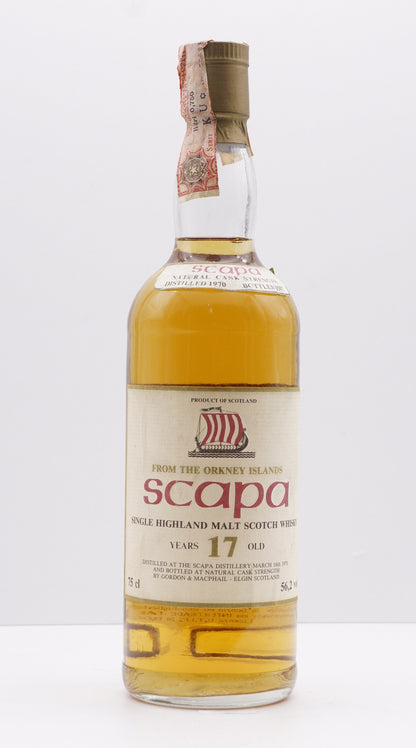 SCAPA - SINGLE MALT - IB - GORDON & MACPHAIL (G&M) FOR INTERTRADE "SHIP LABEL - FROM THE ORKNEY ISLAND"