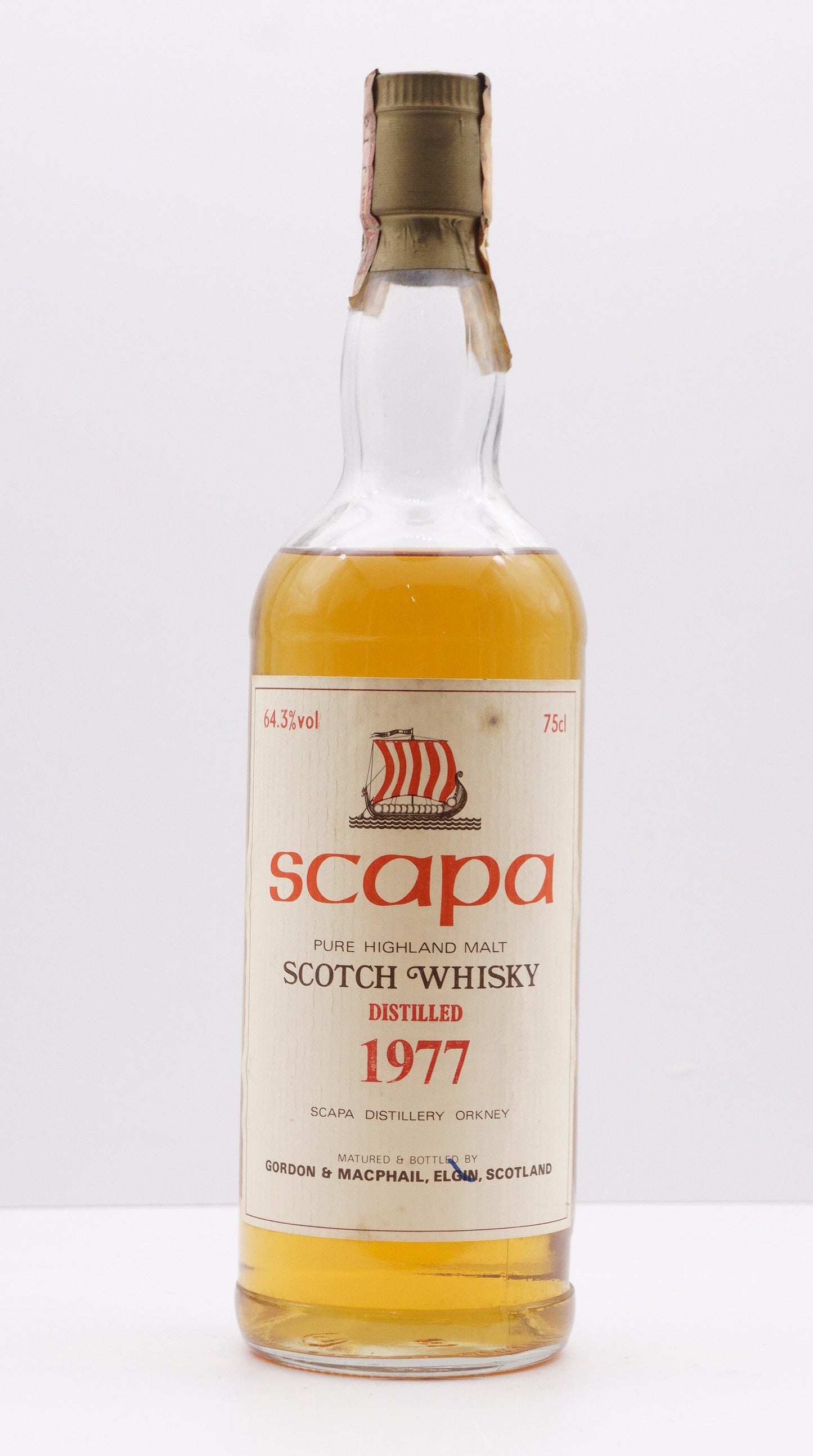 SCAPA - SINGLE MALT - IB - GORDON & MACPHAIL (G&M) "SHIP LABEL - NATURAL CASK STRENGTH" (MEREGALLI IMPORT)