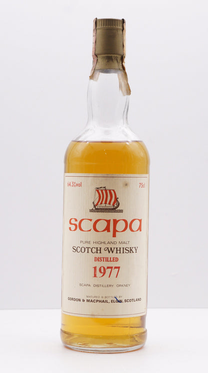 SCAPA - SINGLE MALT - IB - GORDON & MACPHAIL (G&M) "SHIP LABEL - NATURAL CASK STRENGTH" (MEREGALLI IMPORT)