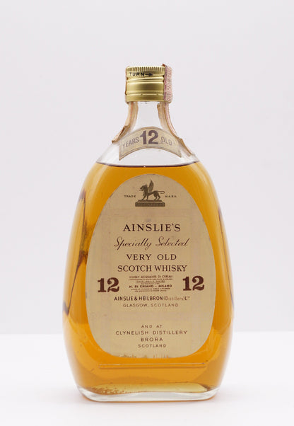 AINSLIE'S BLENDED "SPECIALLY SELECTED VERY OLD SCOTCH WHISKY" SECURO 1960S (BRORA)