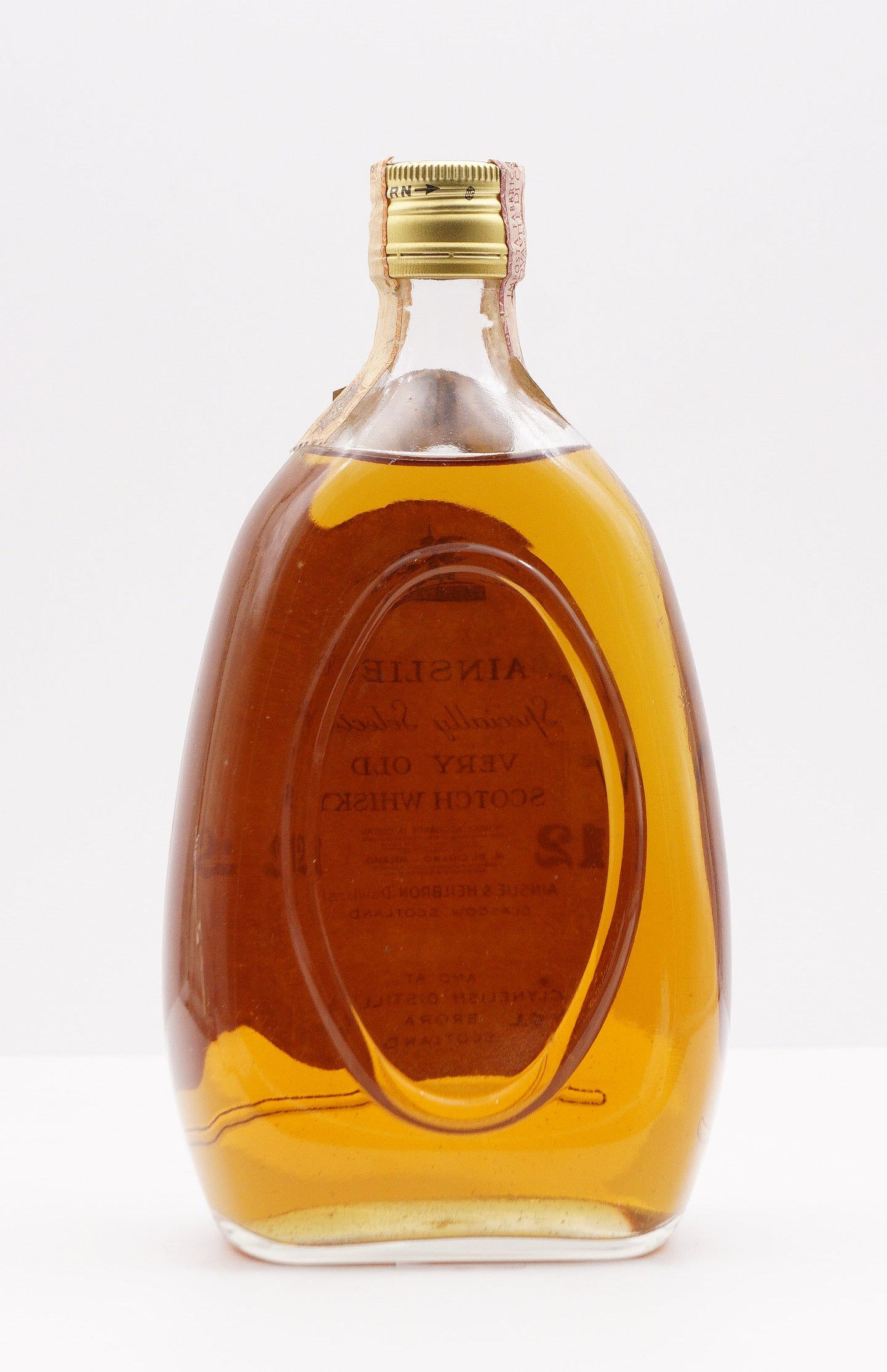 AINSLIE'S BLENDED "SPECIALLY SELECTED VERY OLD SCOTCH WHISKY" SECURO 1960S (BRORA)