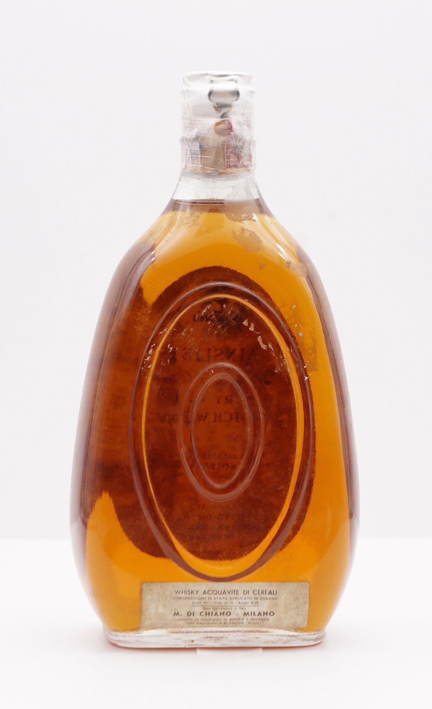 AINSLIE'S BLENDED "SPECIALLY SELECTED VERY OLD SCOTCH WHISKY" SPRING CAP 1960S (BRORA)