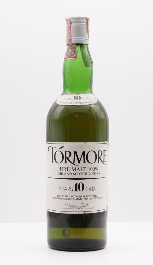 TORMORE - SINGLE MALT - OB - "PURE MALT 100% HIGHLAND SCOTCH" ITALIAN IMPORT (DREHER)