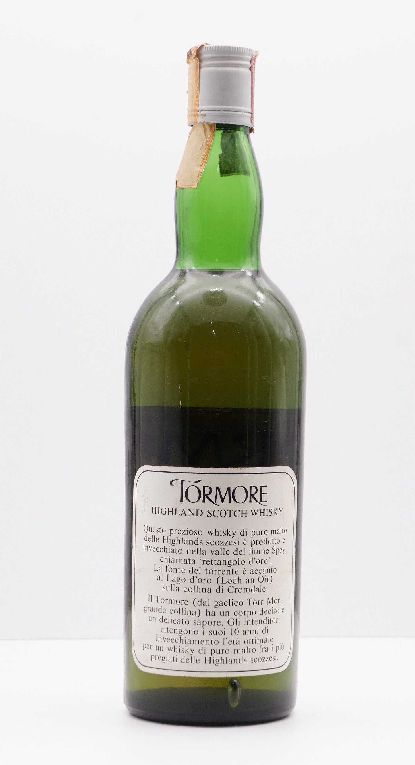 TORMORE - SINGLE MALT - OB - "PURE MALT 100% HIGHLAND SCOTCH" ITALIAN IMPORT (DREHER)