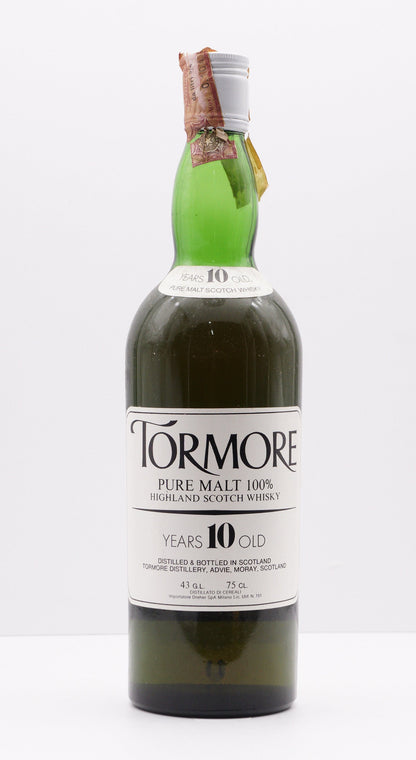 TORMORE - SINGLE MALT - OB - "PURE MALT 100% HIGHLAND SCOTCH" ITALIAN IMPORT (DREHER)