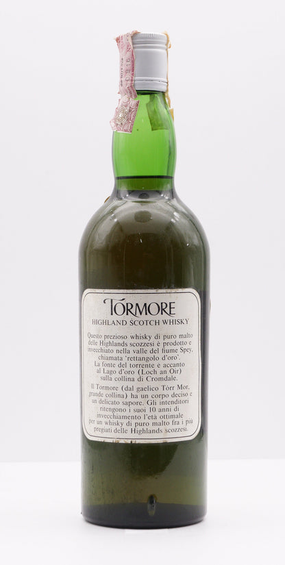 TORMORE - SINGLE MALT - OB - "PURE MALT 100% HIGHLAND SCOTCH" ITALIAN IMPORT (DREHER)