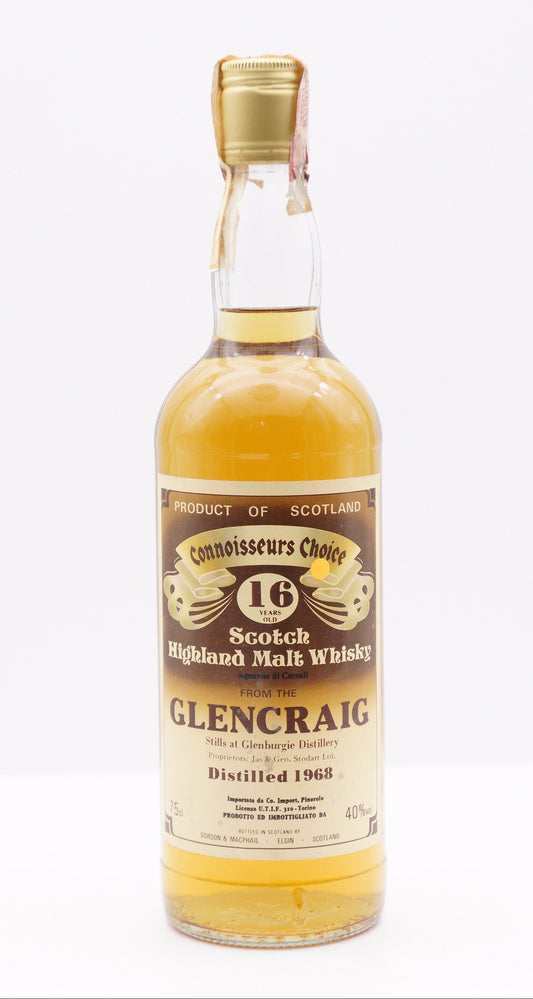 GLENCRAIG (GLENBURGIE) - SINGLE MALT - IB - GORDON & MACPHAIL (G&M) "CONNOISSEURS CHOICE"